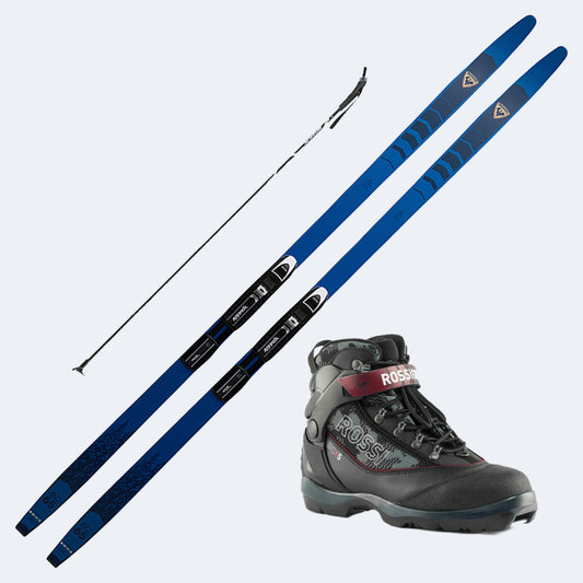 2025 Rossignol BC 65 Positrack Skis with Rossignol BC X5 Boots and Poles