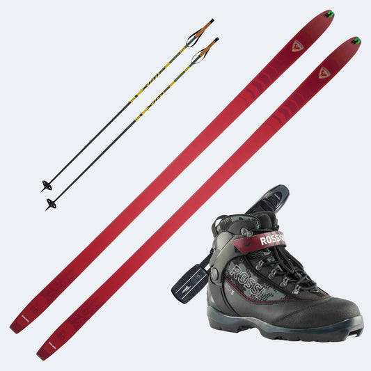 2026 Rossignol BC 80 Positrack Skis with Rossignol BC X5 Boots and Poles