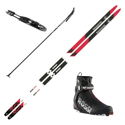 2023 Rossignol Delta Sport Skate Skis w/ Rossignol X6 Sc Boots and Poles