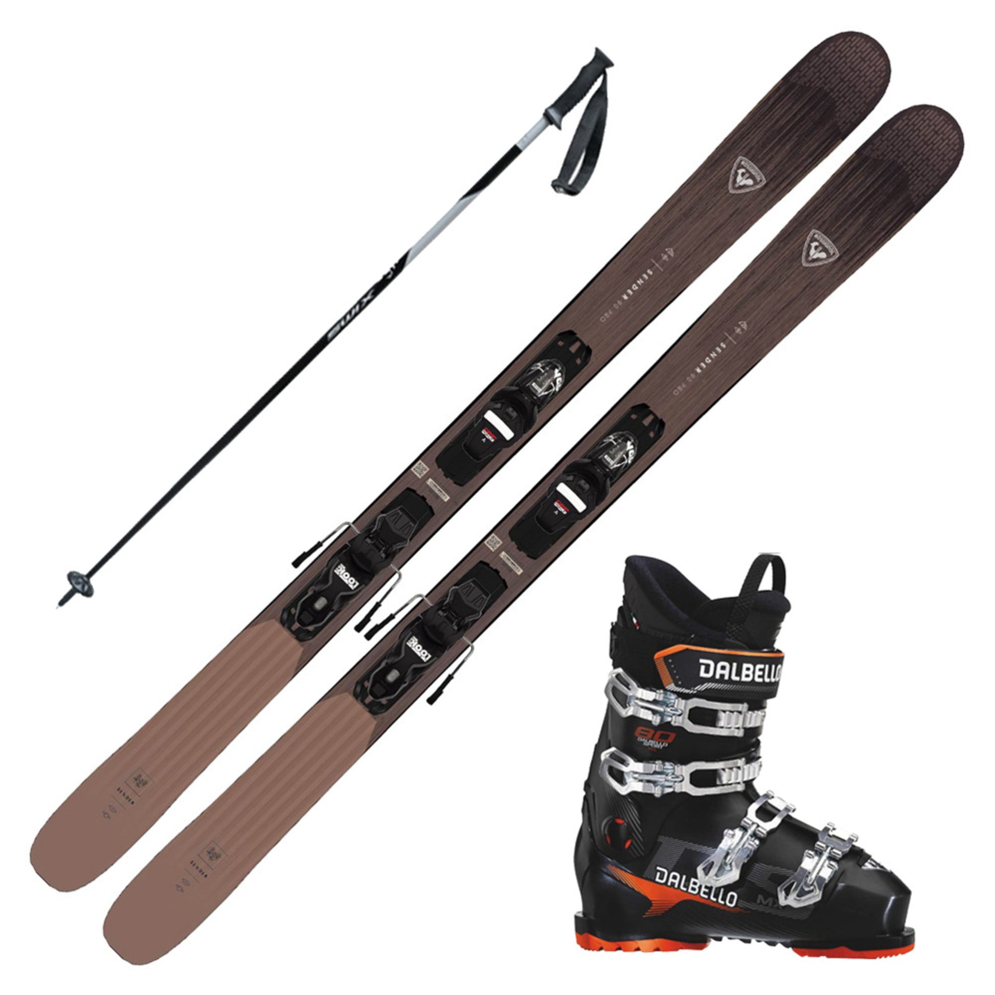 2024 Rossignol Sender 90 Pro Skis w/ Dalbello DS MX 80 Boots and Poles