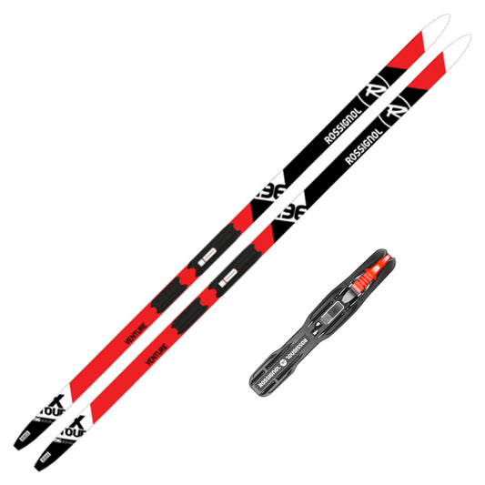 2023 Rossignol XT Venture Waxless Junior XC Skis w/ Tour Step In Junior Bindings - 90