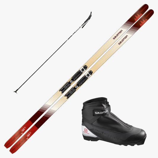 2023 Salomon Escape 64 Outpath XC Skis w/ Salomon Escape Plus Boots & Poles