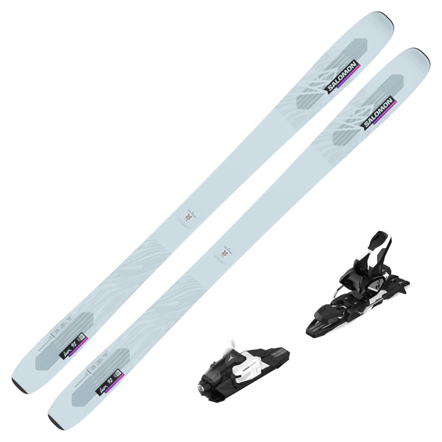 2023 Salomon QST Lux 92 Women's DEMO Skis w/ Salomon Strive 11 GW DEMO Bindings - 160