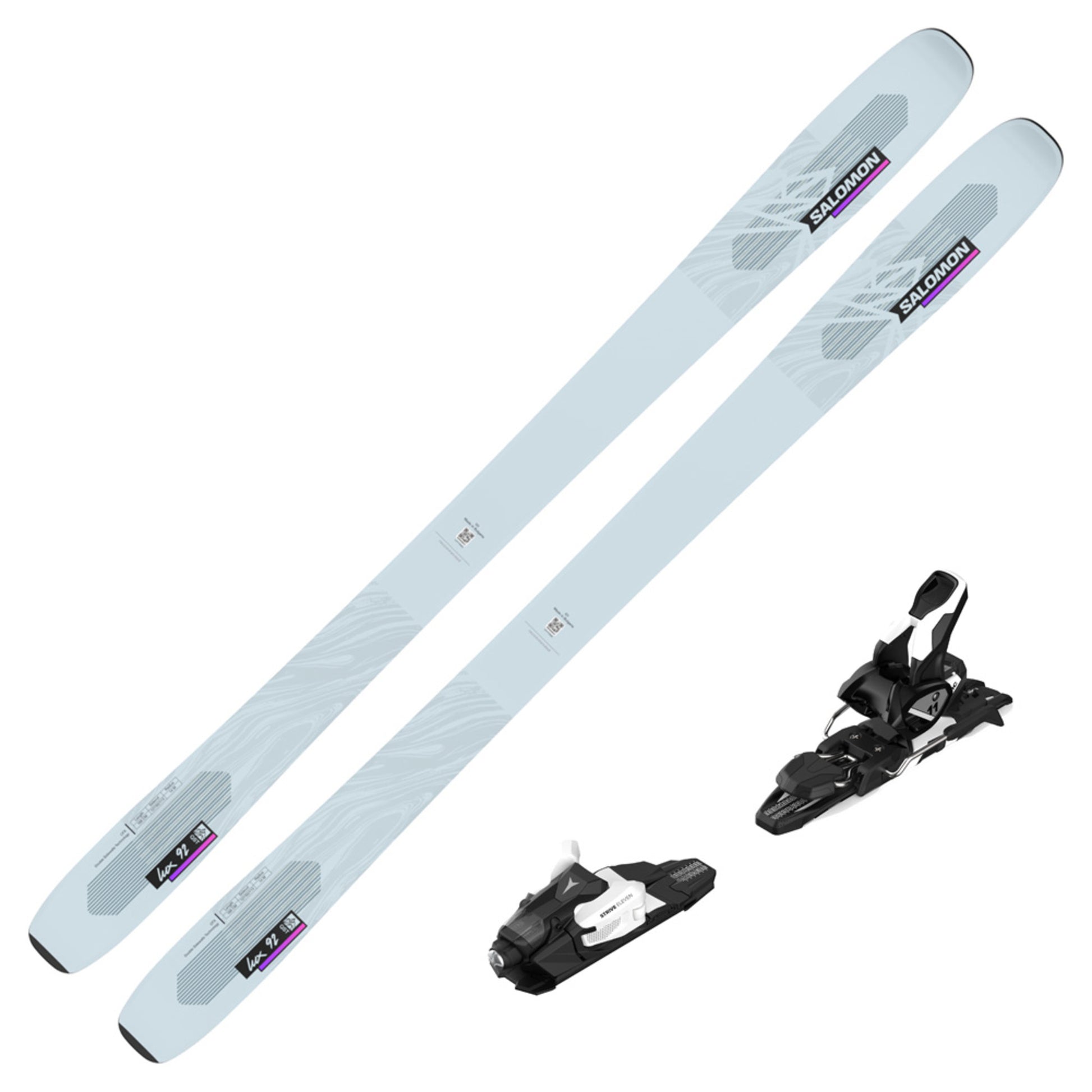 2023 Salomon QST Lux 92 Women's DEMO Skis w/ Salomon Strive 11 GW DEMO Bindings - 160