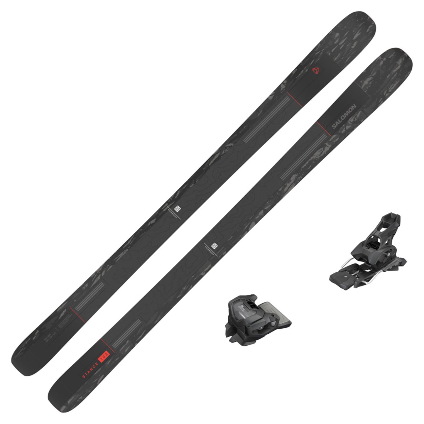 2023 Salomon Stance 102 Skis w/ Tyrolia Attack 14 GW Bindings