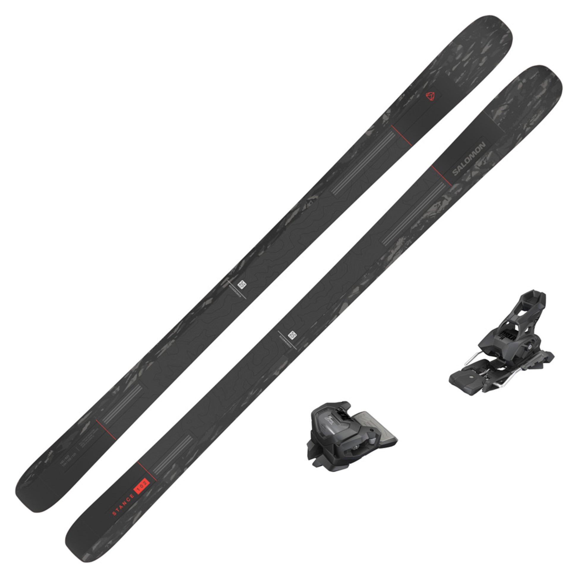 2023 Salomon Stance 102 Skis w/ Tyrolia Attack 14 GW Bindings