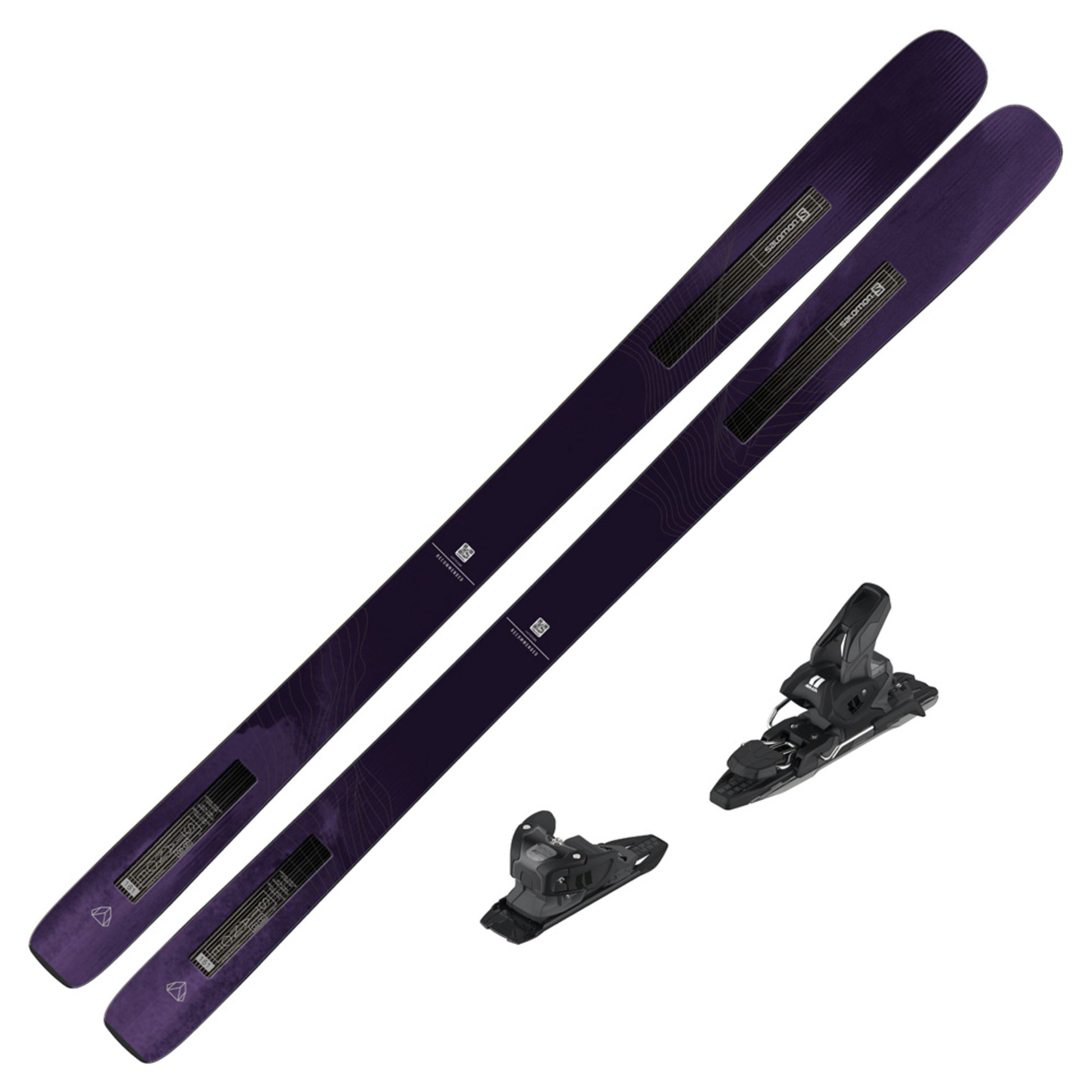 2023 Salomon Stance 88 Women's Demo Skis w/ Salomon Strive 11 GW DEMO Bindings - 174