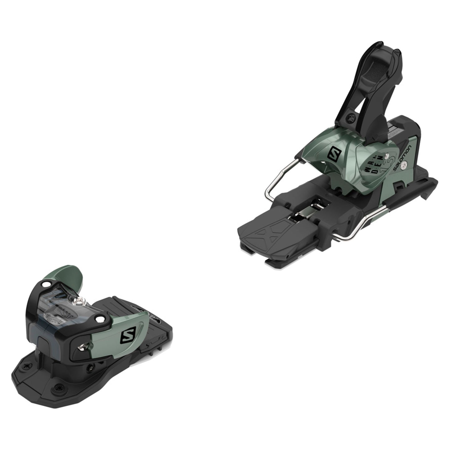 2023 Salomon Warden MNC 13 Bindings - OIL GREEN - 90MM