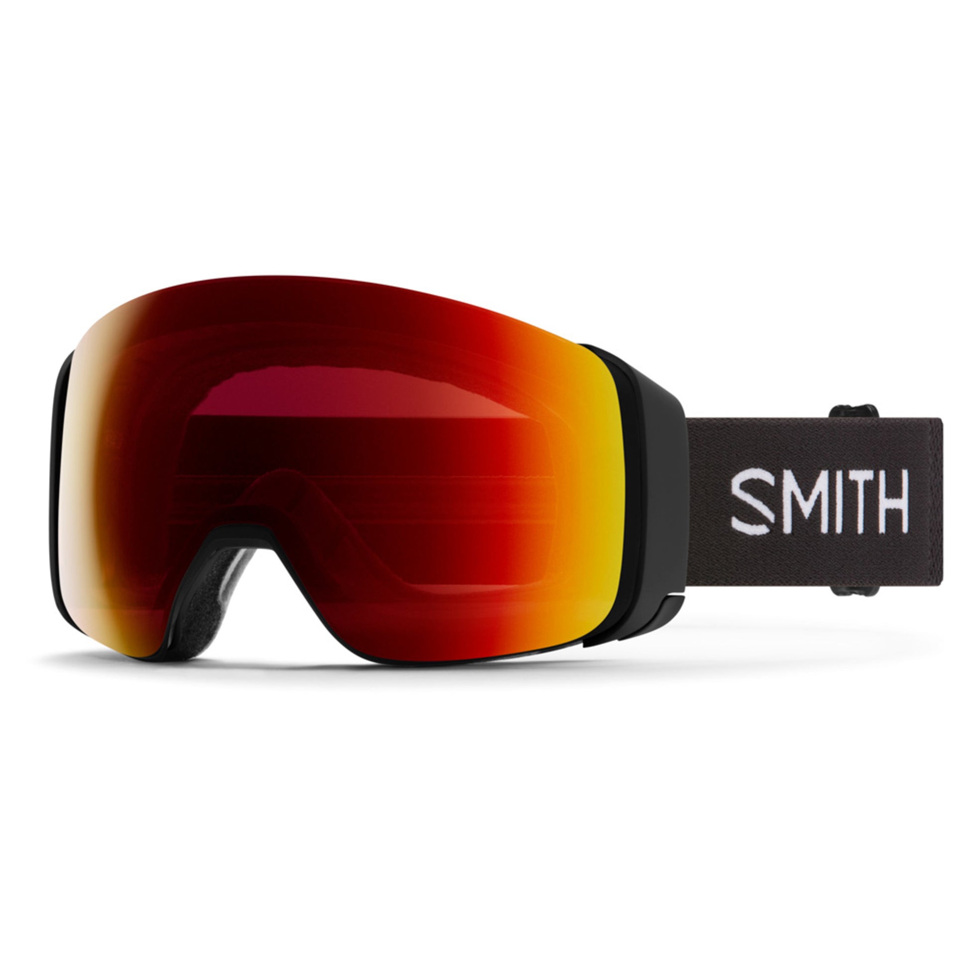 2023 Smith 4D Mag Low Bridge Fit Goggle - BLACK - SUN RED
