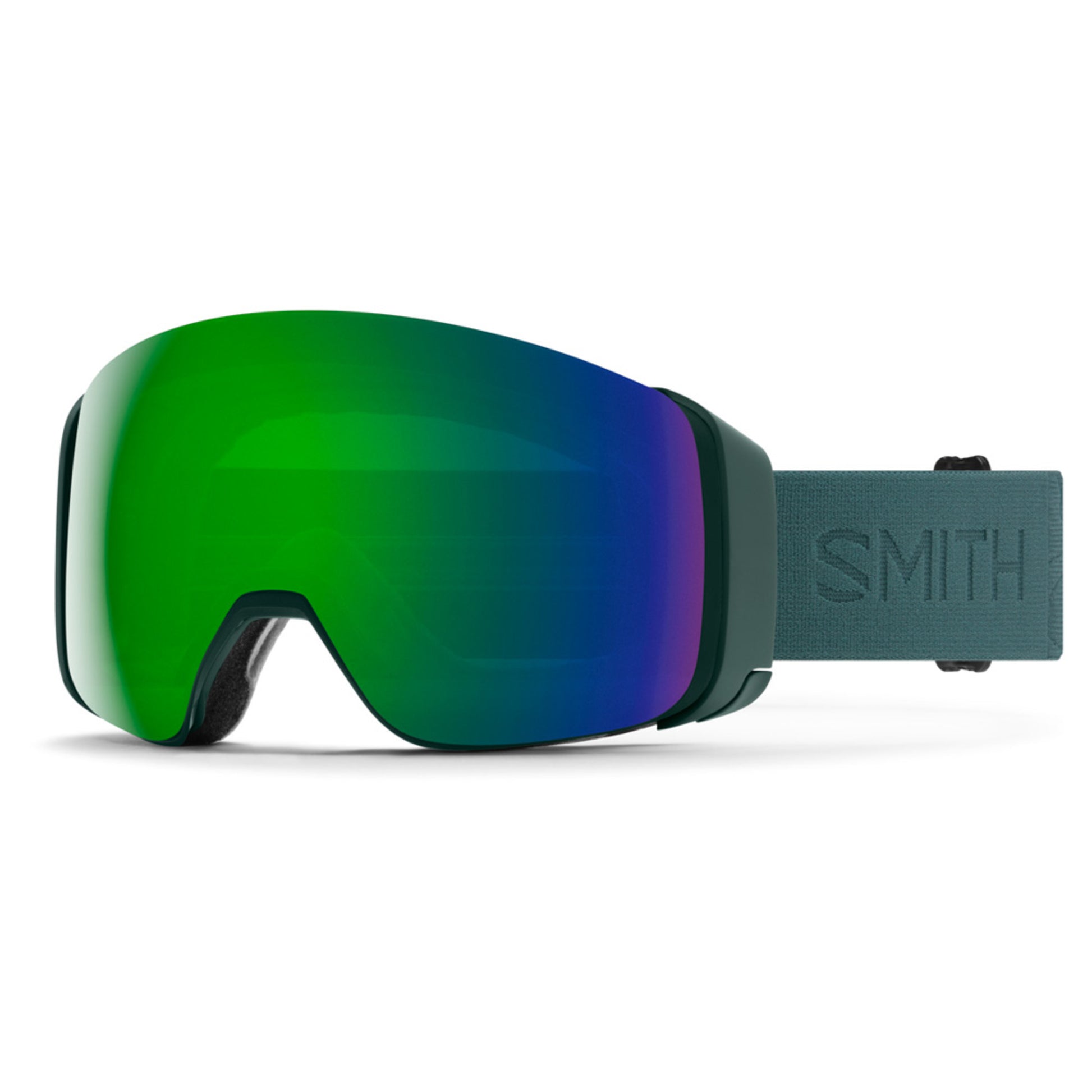 2023 Smith 4D Mag Low Bridge Fit Goggle - SPRUCE FLOOD - SUN GREEN