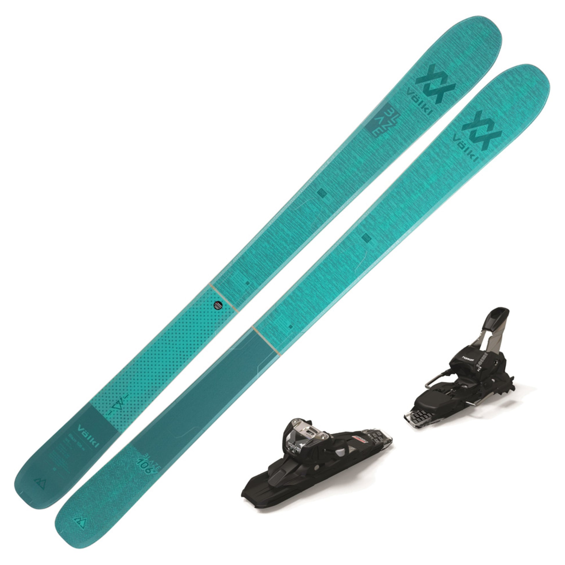 2023 Volkl Blaze 106 Women's DEMO Skis w/ Marker Squire 11 TCX DEMO Bindings - 165