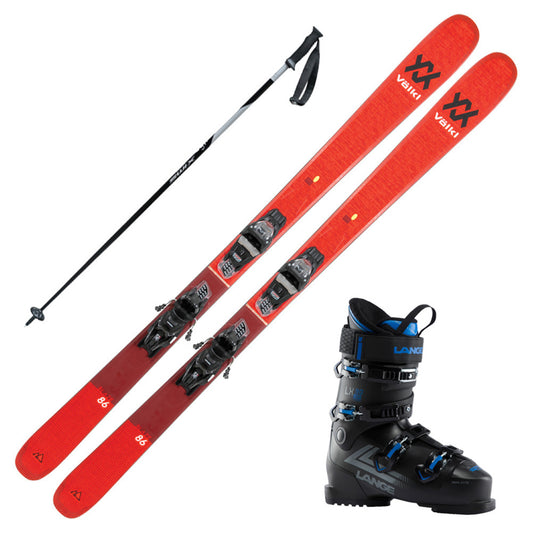 2023 Volkl Blaze 86 VMotion3 Skis w/ Lange LX 90 HV Ski Boots and Poles