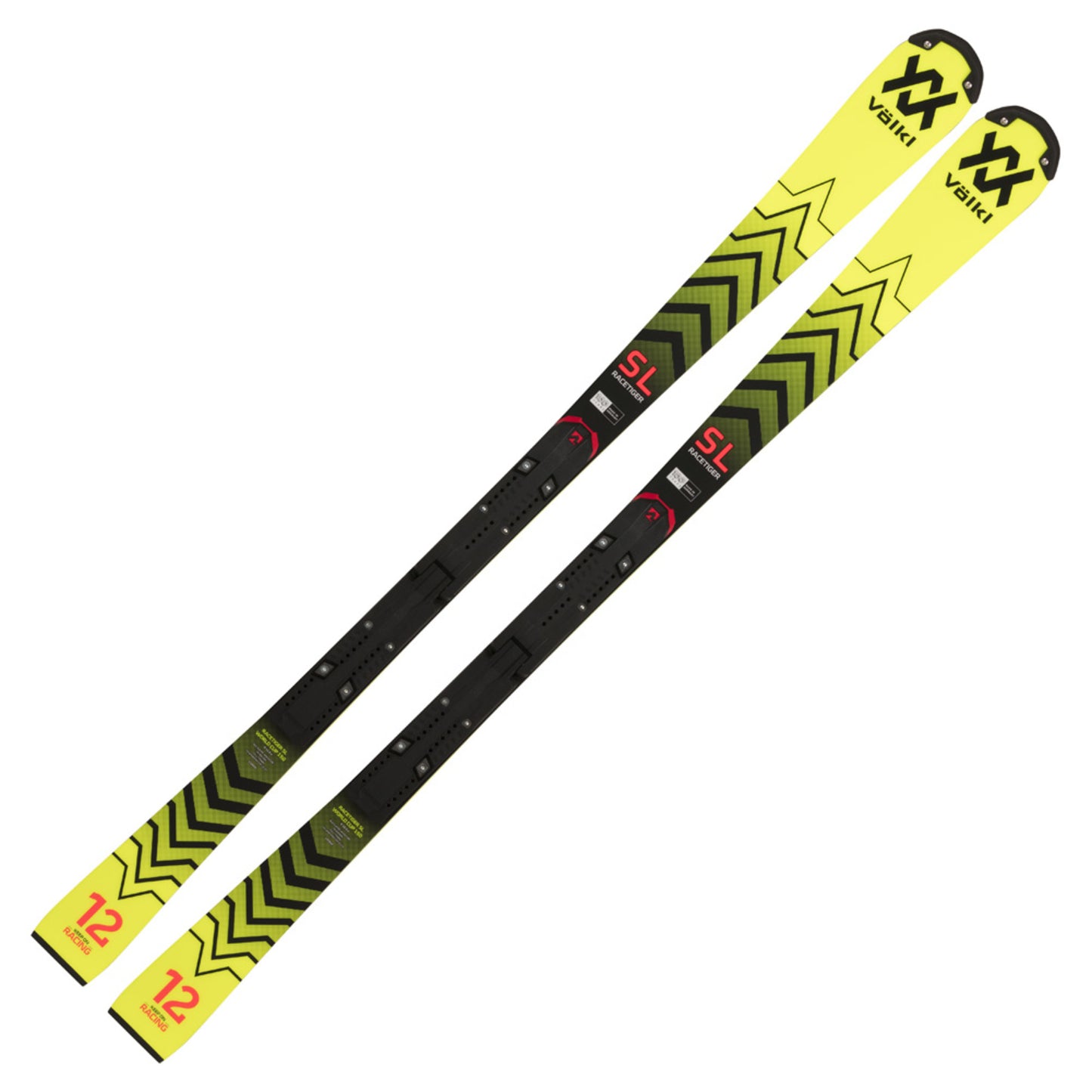 2023 Volkl Racetiger SL R Junior Skis w/ Race Plate - 150