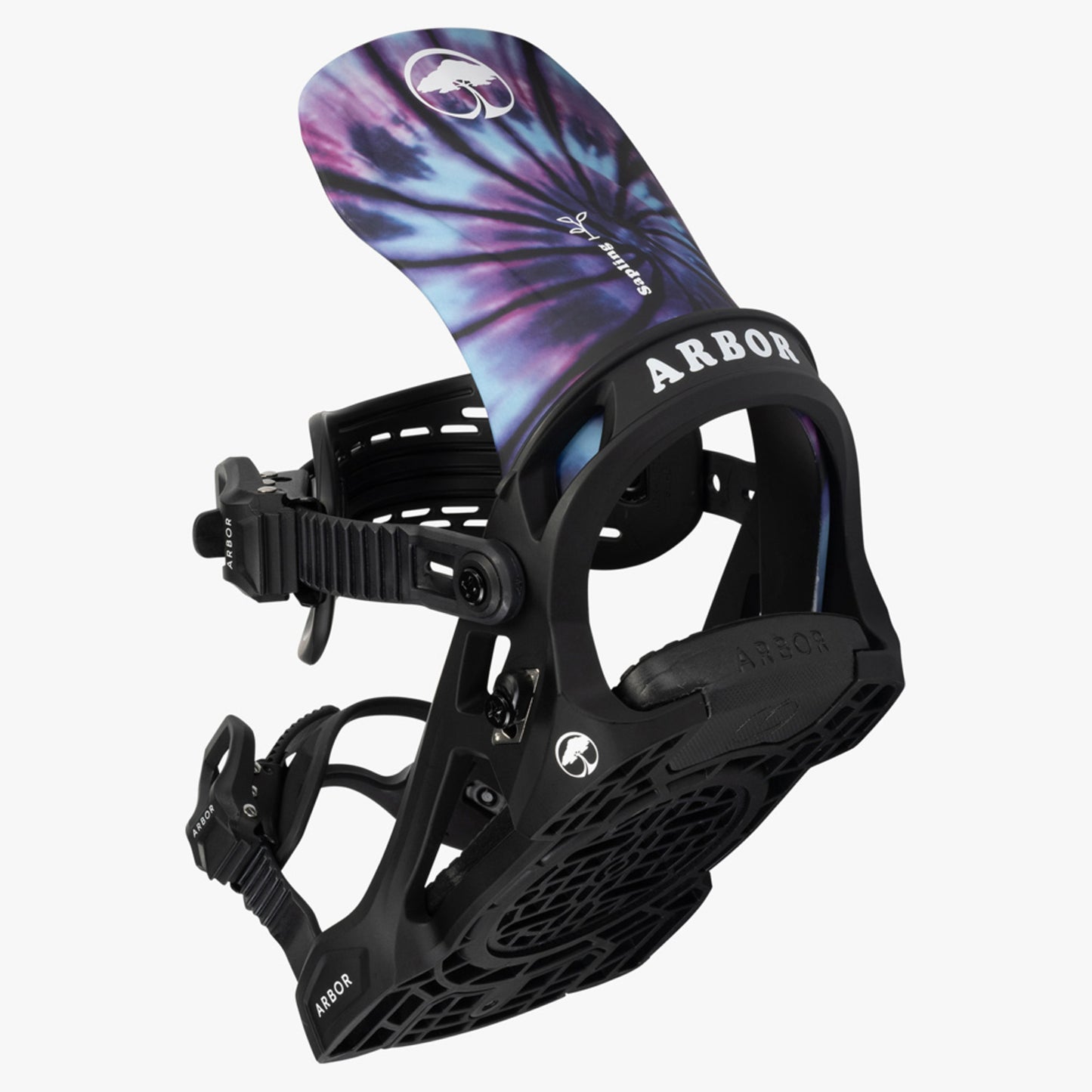 2024 Arbor Sapling Junior Snowboard Bindings - BLACK - S M