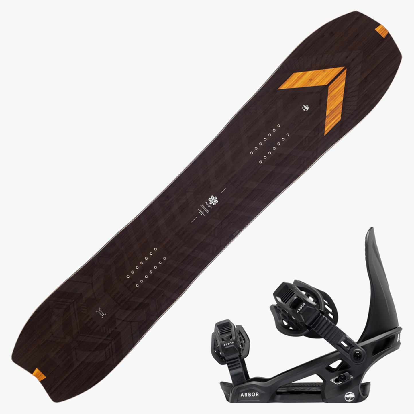 2024 Arbor Satori Camber Youth Snowboard w/ Sapling Bindings
