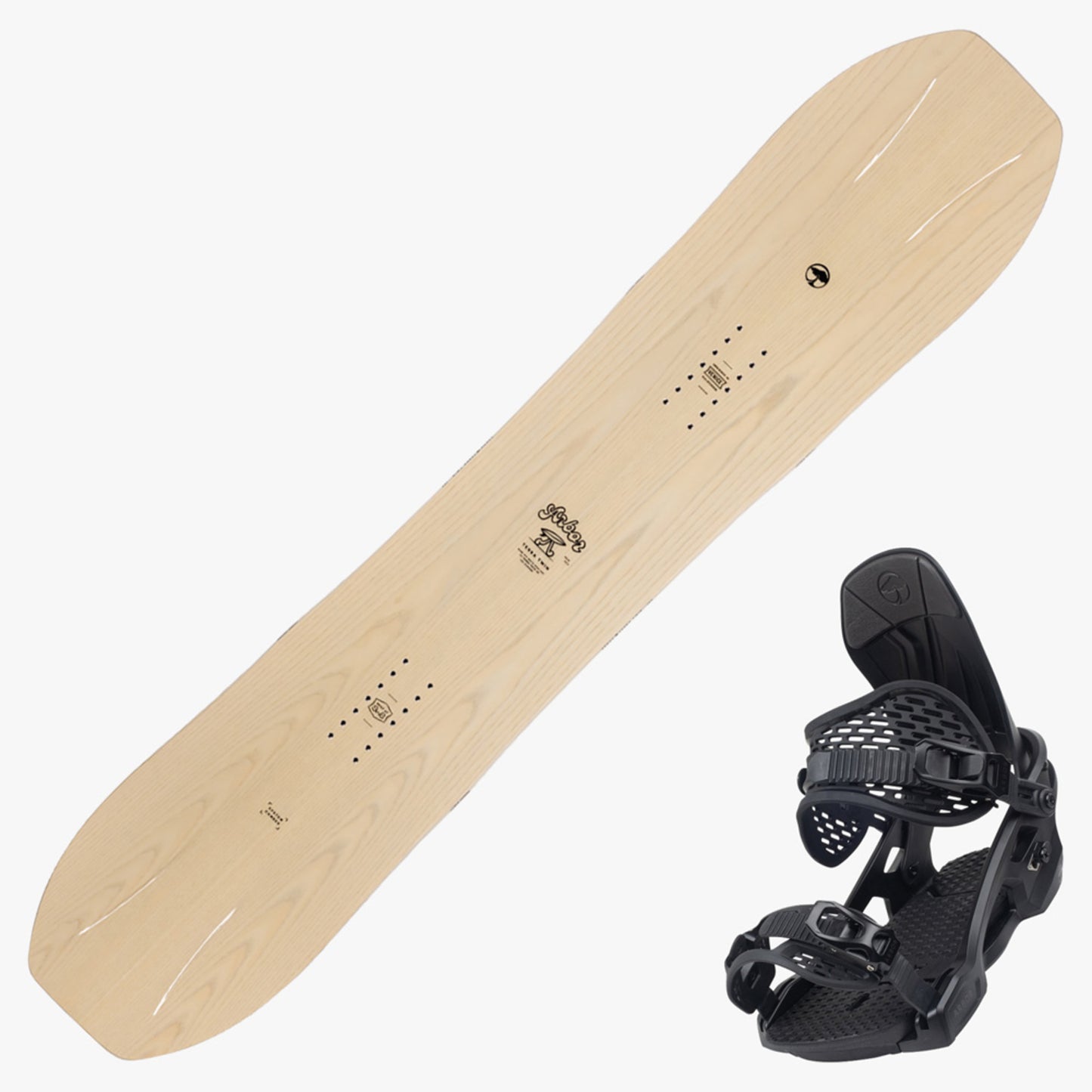 2024 Arbor Terratwin Camber Snowboard w/ Spruce Bindings