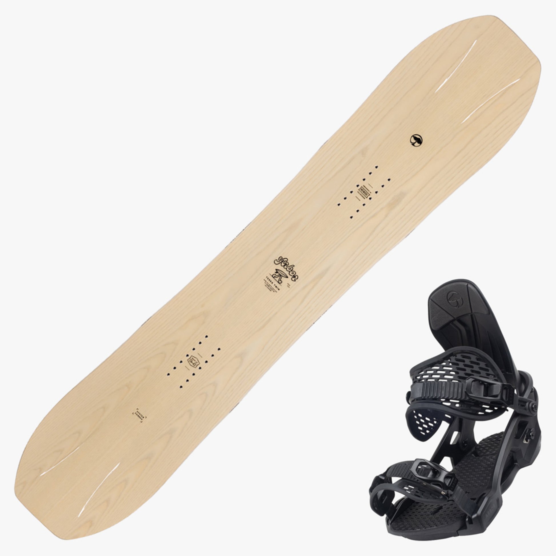 2024 Arbor Terratwin Camber Snowboard w/ Spruce Bindings
