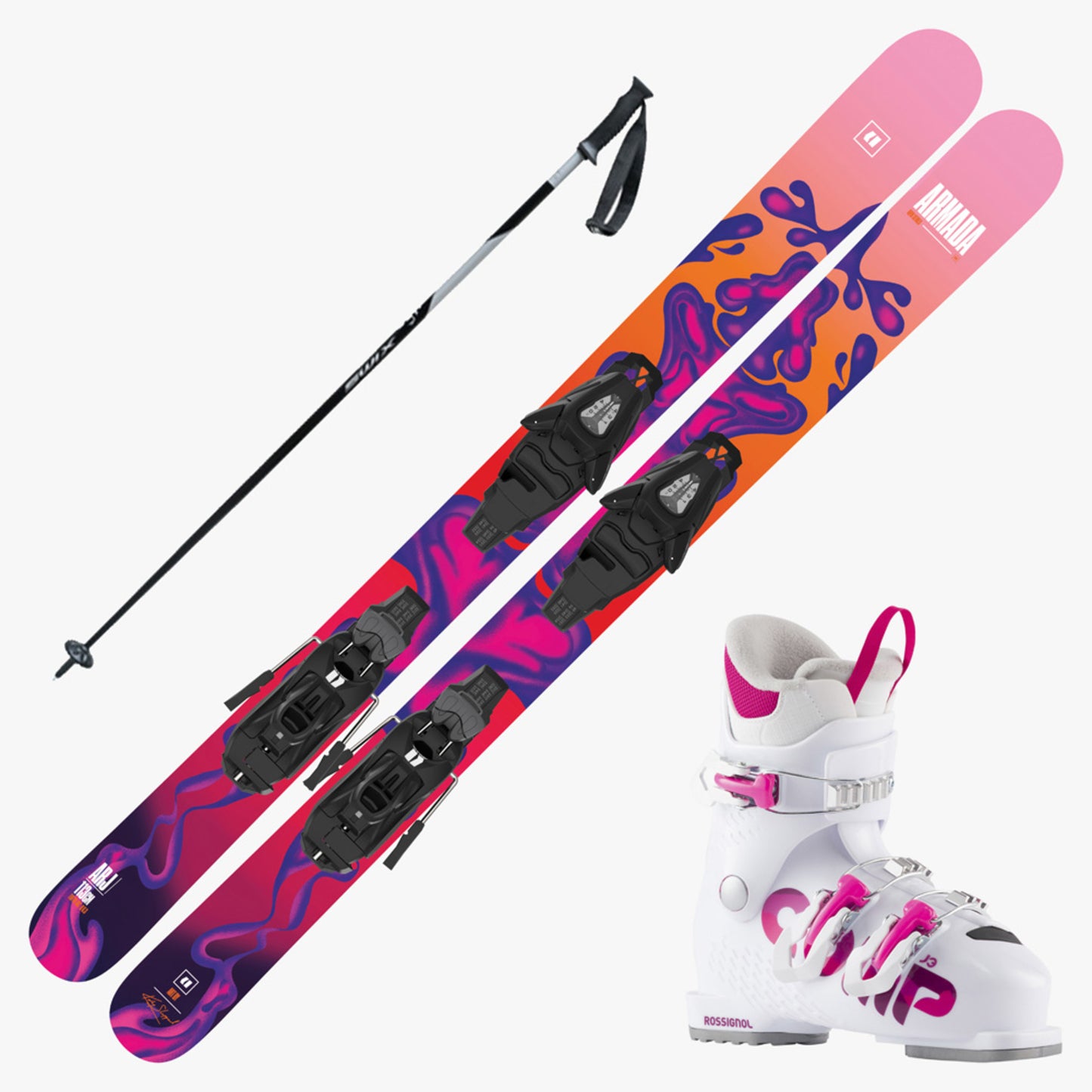 2024 Armada ARJ Girl's Ski w/ Boots and Poles