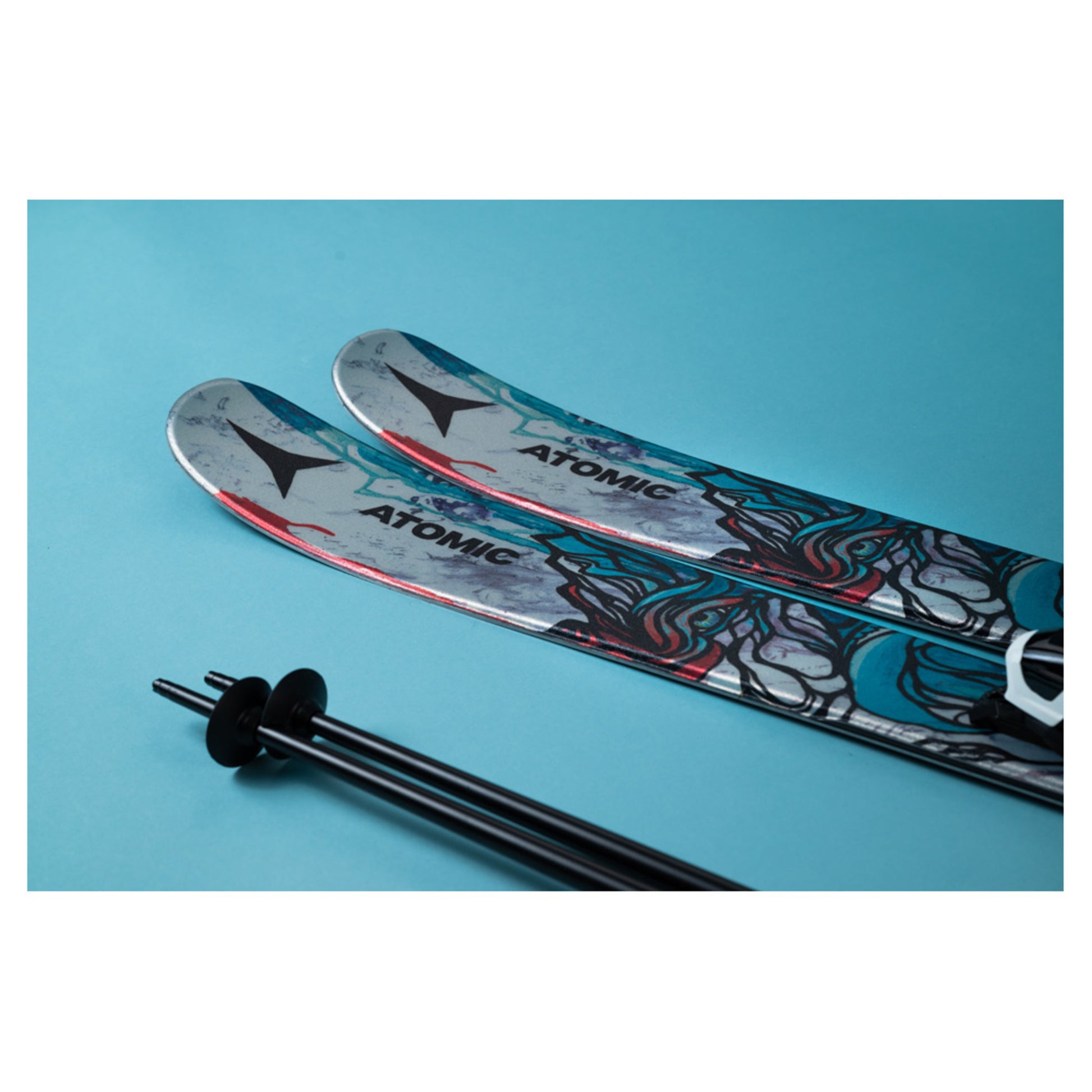 2024 Atomic Bent Junior Skis w/ Rossignol Comp J4 Boy's Boot and Poles