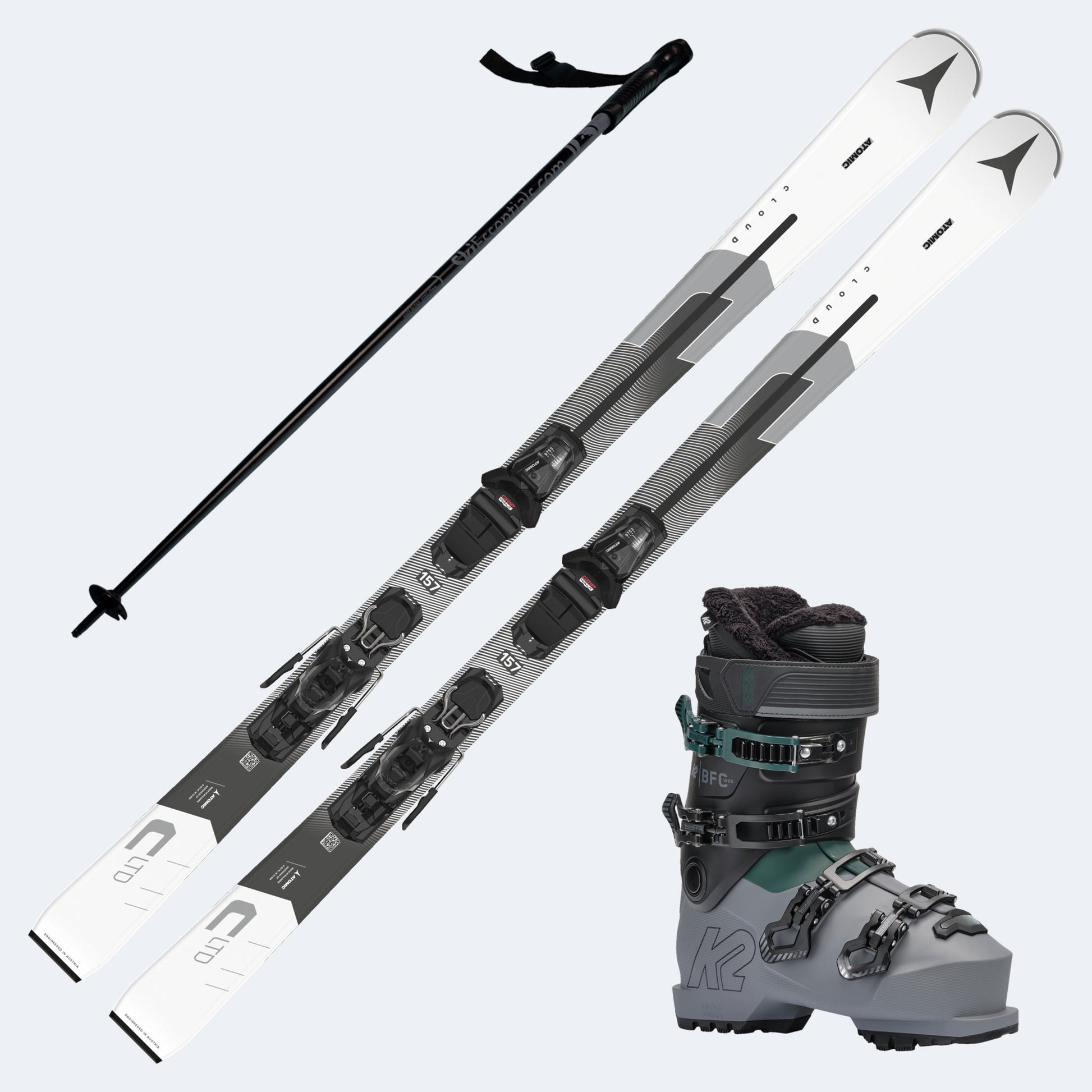 2024 Atomic Cloud LTD Women's Skis with K2 BFC 85 Boots and Poles