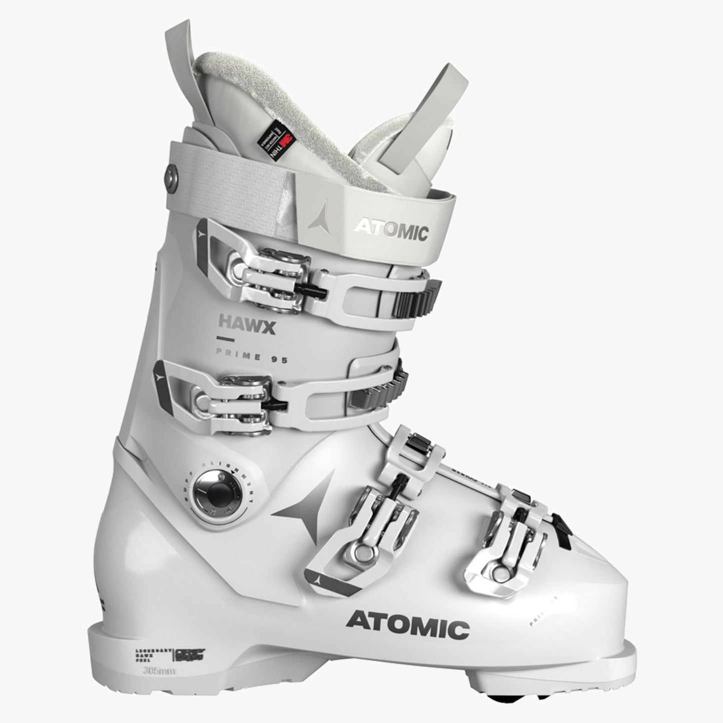 2024 Atomic Hawx Prime 95 Women's Ski Boot - WHITE_SILVER - 25.5