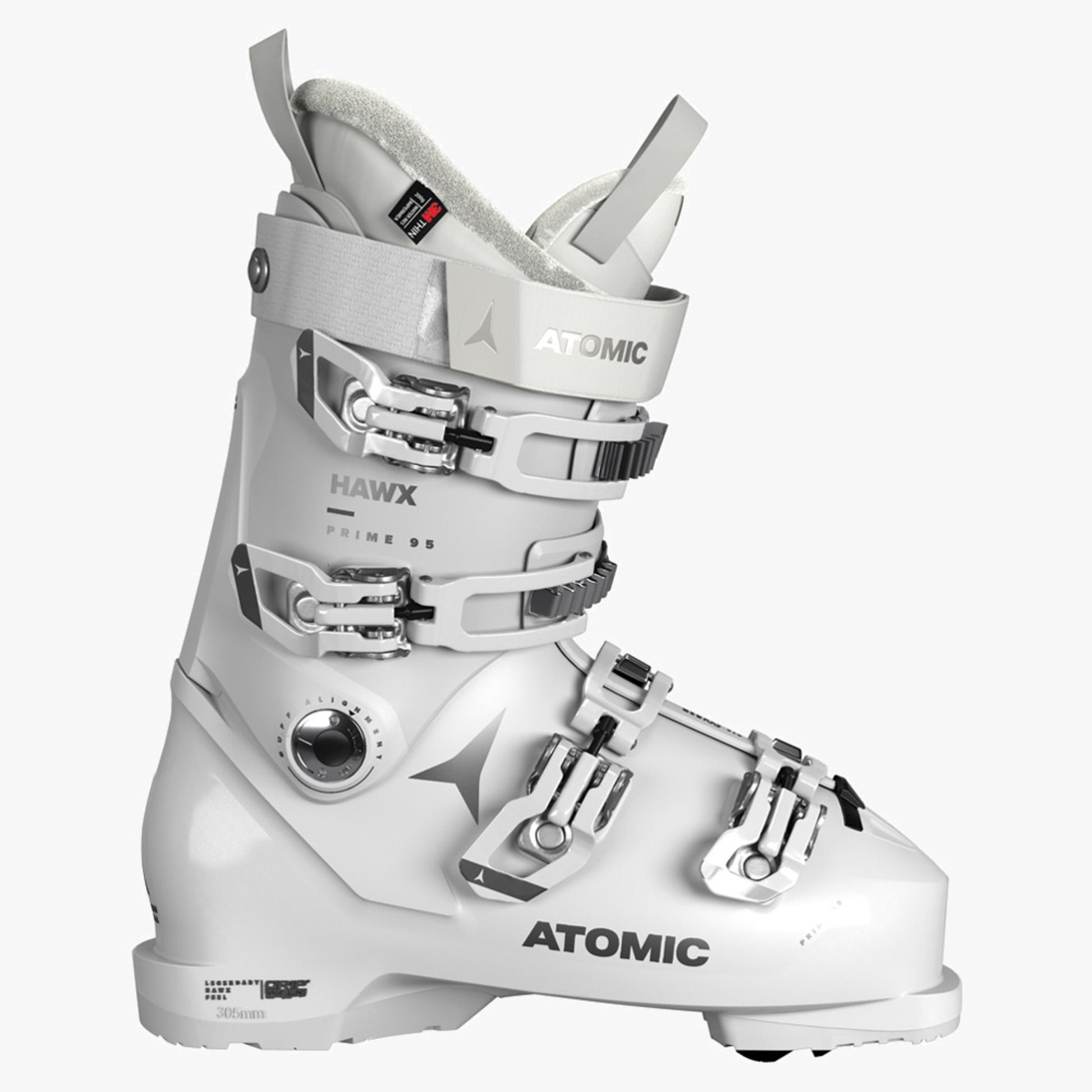 2024 Atomic Hawx Prime 95 Women's Ski Boot - WHITE_SILVER - 25.5