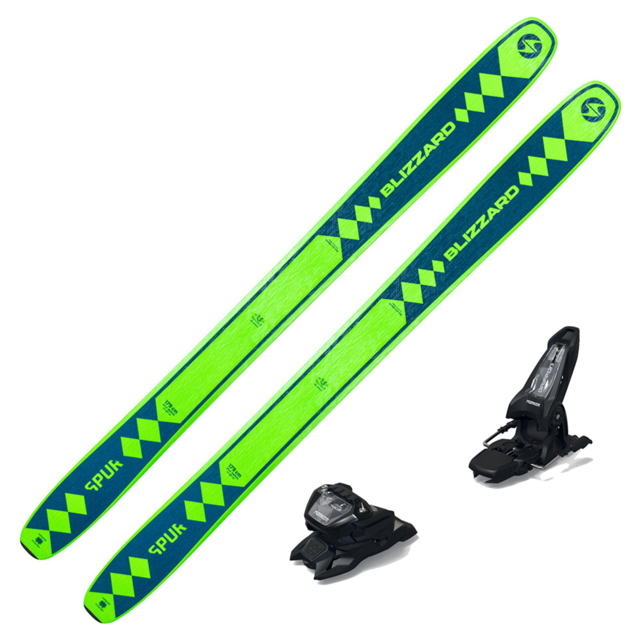 2024 Blizzard Spur 127 Skis w/ Marker Griffon 13 ID Bindings POS/Mar