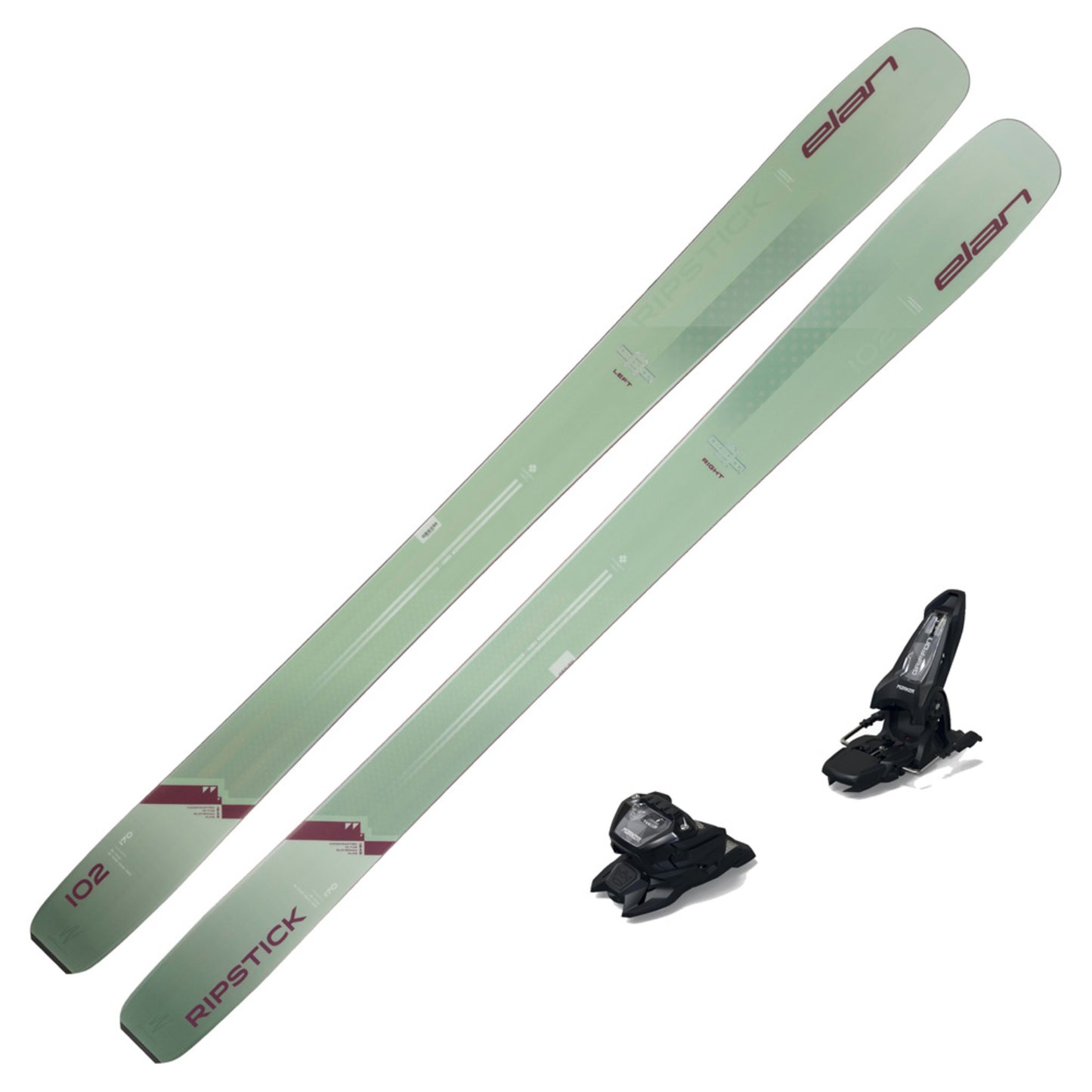 2024 Elan Ripstick 102 Women's Skis w/ Marker Griffon 13 ID Bindings