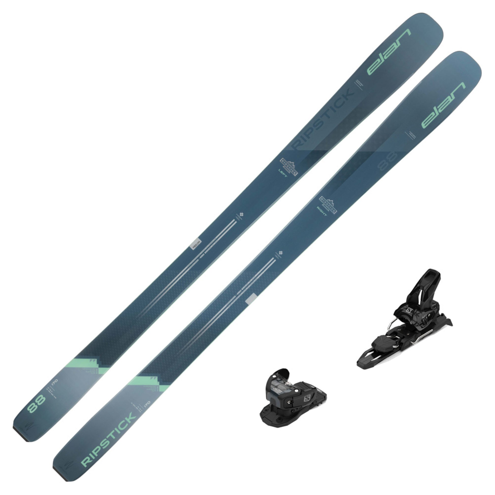 2024 Elan Ripstick 88 Women's Skis w/ Salomon Warden 11 MNC Bindings - 178