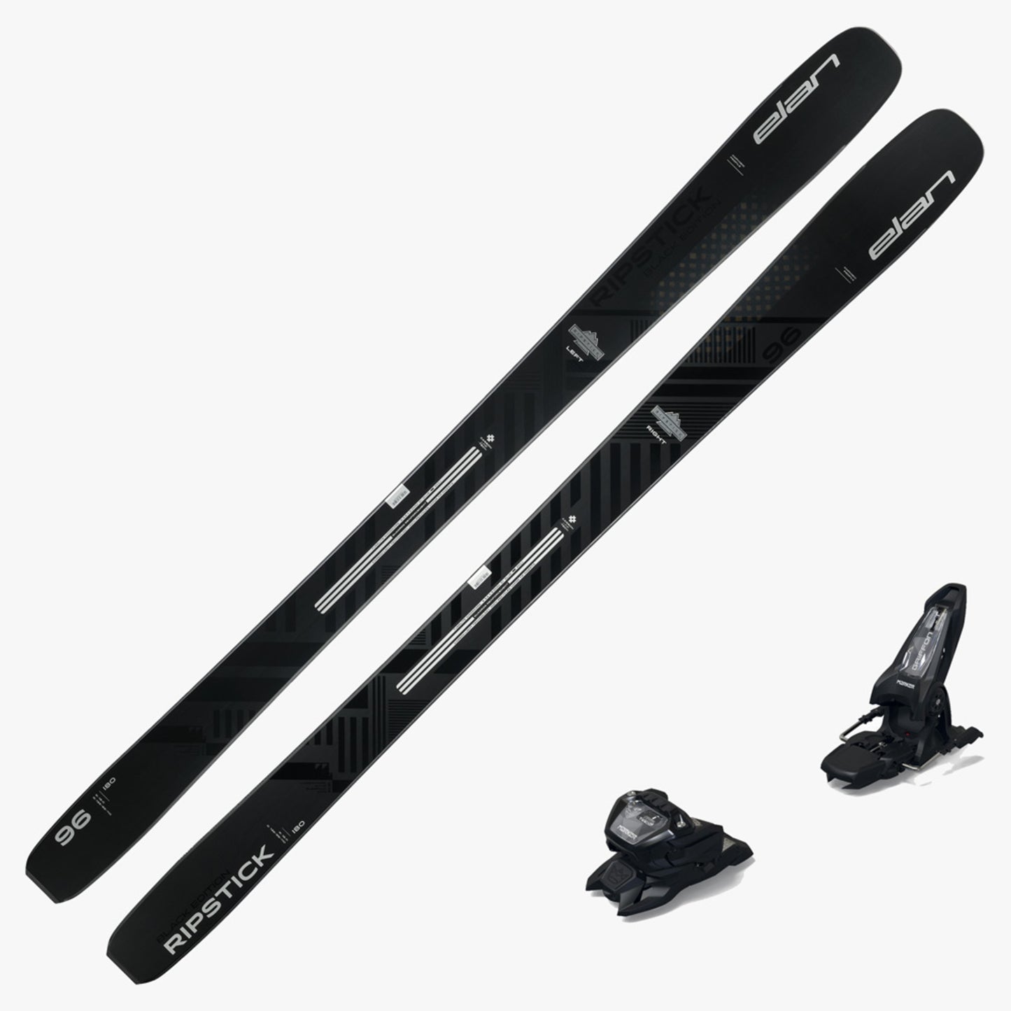 2024 Elan Ripstick 96 Black Edition Ski w Marker Griffon 13 Binding