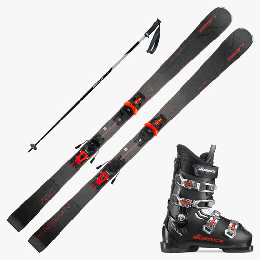 2024 Elan Wingman 76 C Ski w/ Boots and Poles