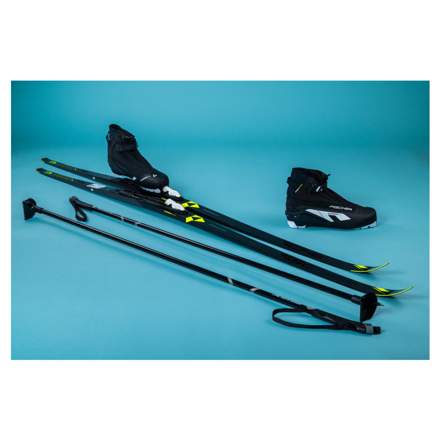 2025 Fischer Superlite Crown EF Skis with Fischer XC Comfort Pro Boots and Poles