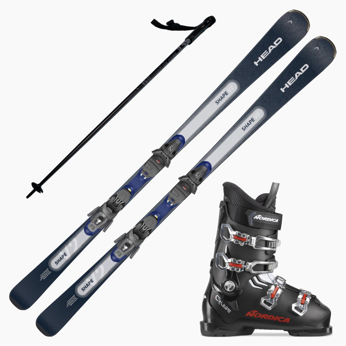 2024 Head Shape V2 Skis with Nordica The Cruise Boots and Poles