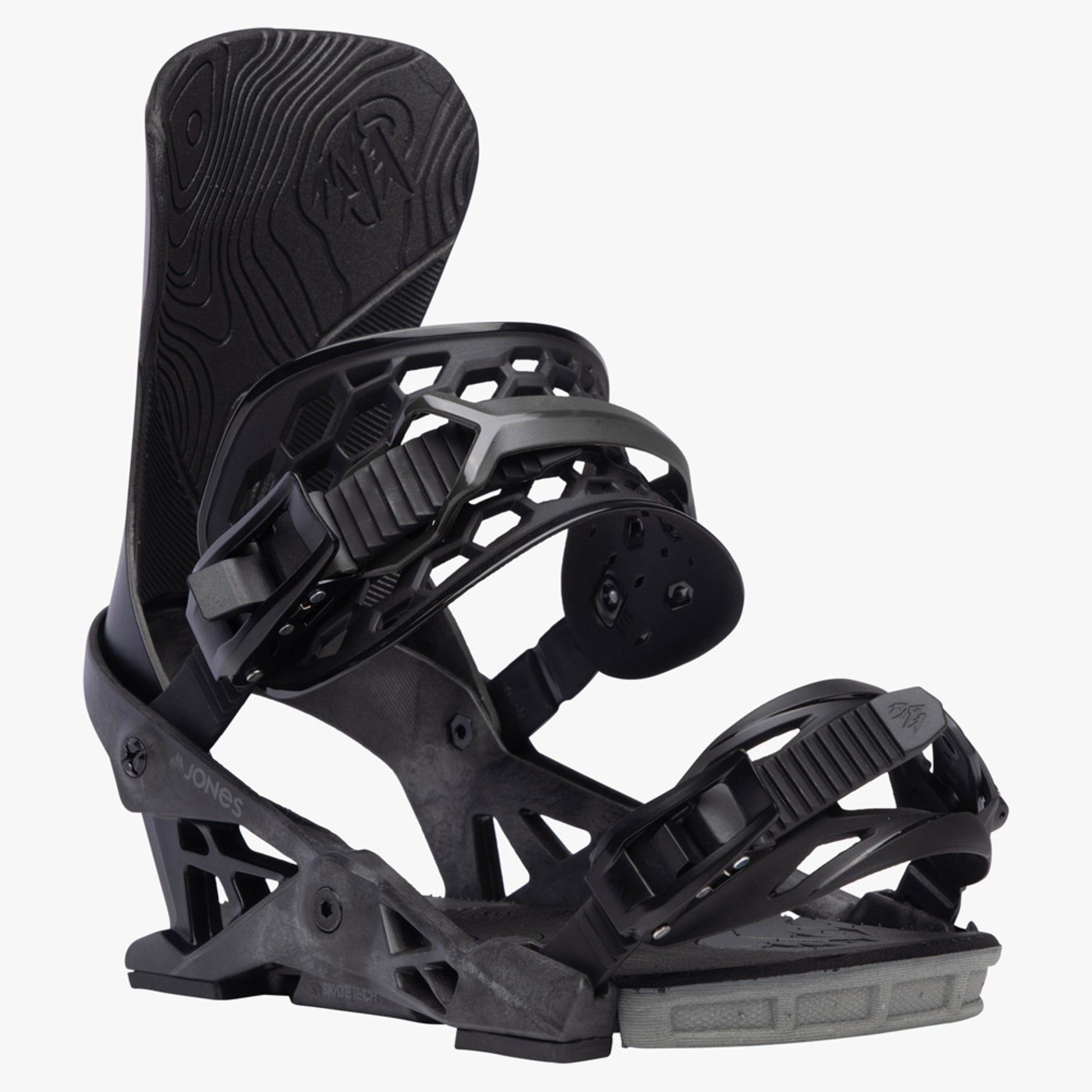 2024 Jones Apollo Snowboard Bindings - STEALTH BLACK - L