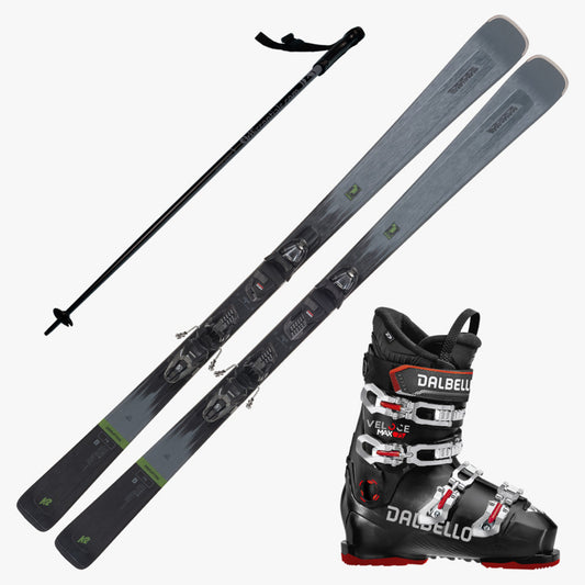 2024 K2 Disruption 76 Skis with Dalbello Veloce Max 75 Boots and Poles