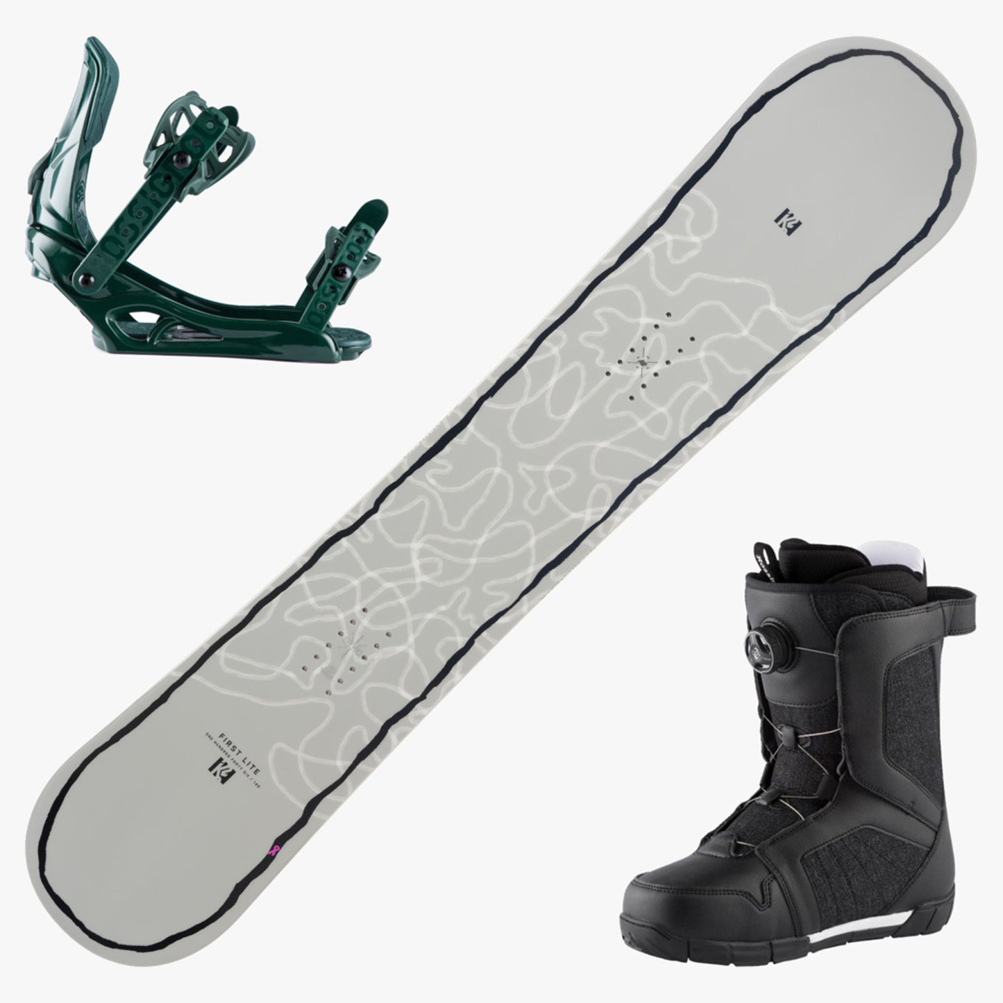 2024 K2 First Lite Women's Snowboard w/ Boots and Bindings