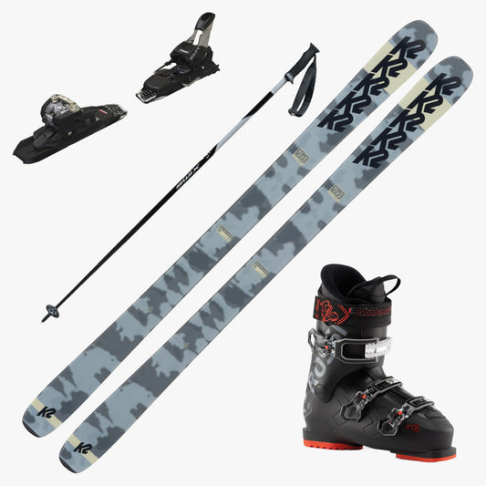 2024 K2 Reckoner 92 Skis w/ Rossignol EVO 70 Boots and Poles