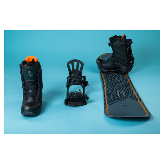 2025 K2 Standard Snowboard w Rossignol Crank Boa H4 Boots and Rossignol Battle Bindings