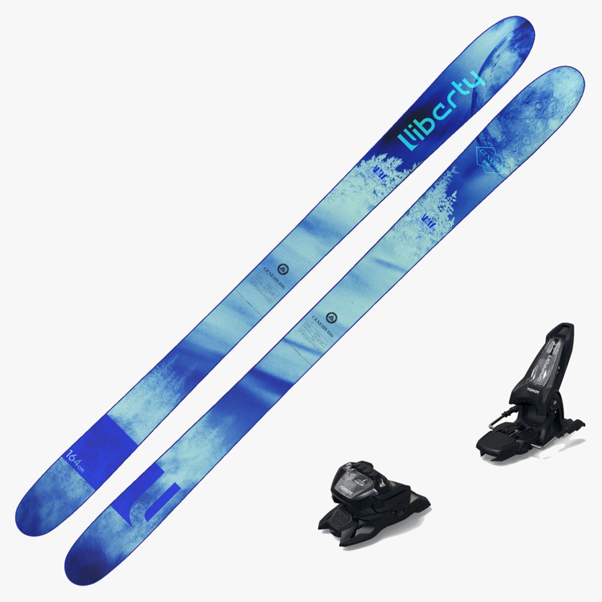 2024 Liberty Genesis 106 Ski w/ Marker Griffon 13 Binding