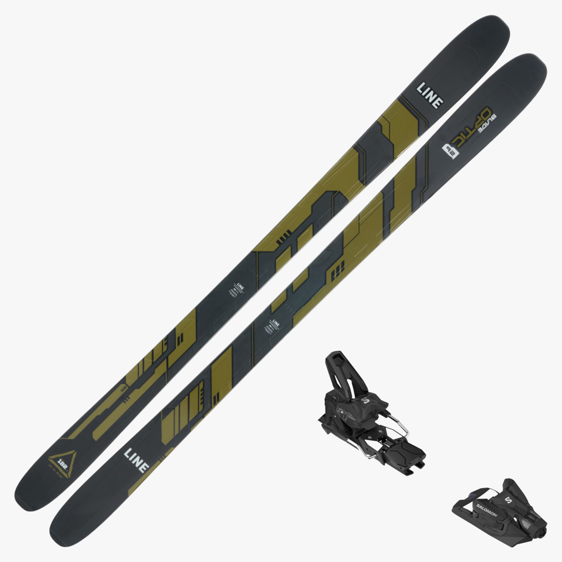 2024 Line Blade Optic 92 Ski w/ Salomon Strive 14 Binding - 182