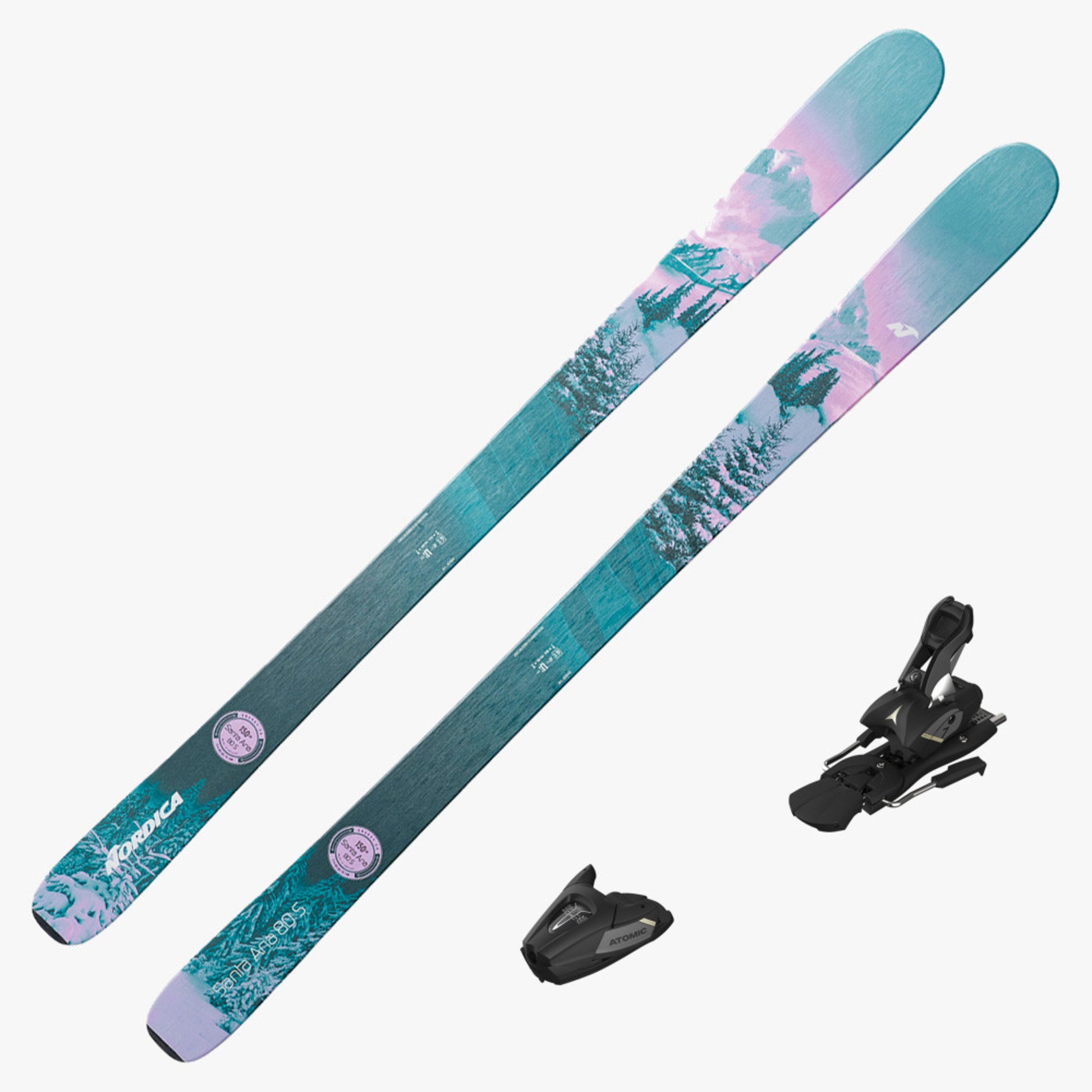 2024 Nordica Santa Ana 80 S Ski with Atomic Colt 7 Bindings