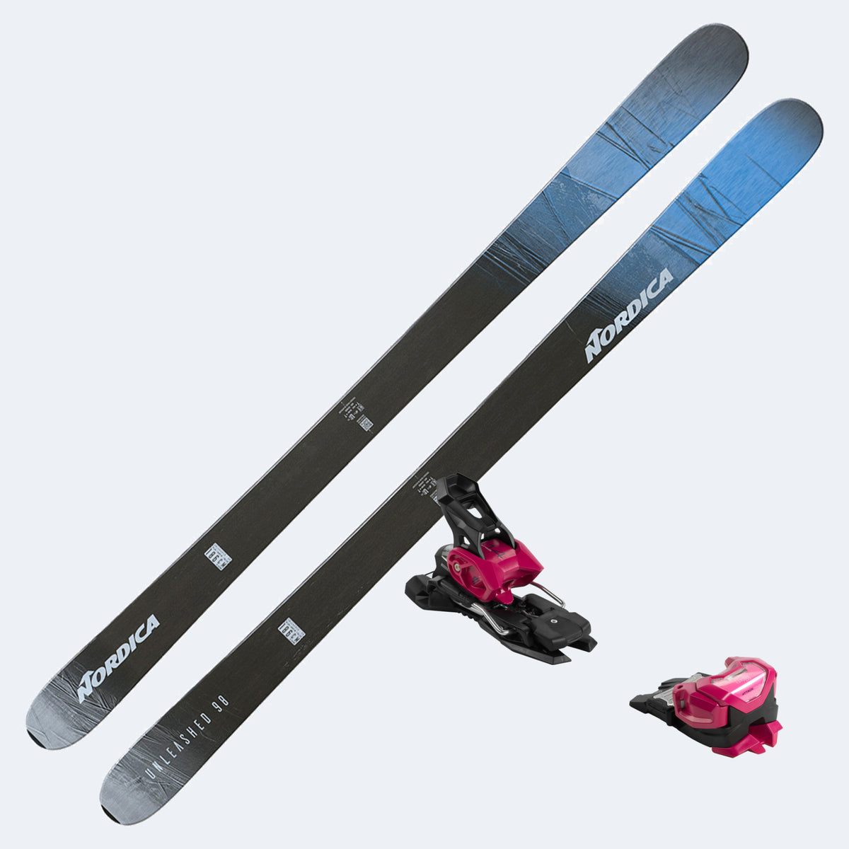 2024 Nordica Unleashed 98 Ice Ski with Tyrolia Attack 14 MN Bindings