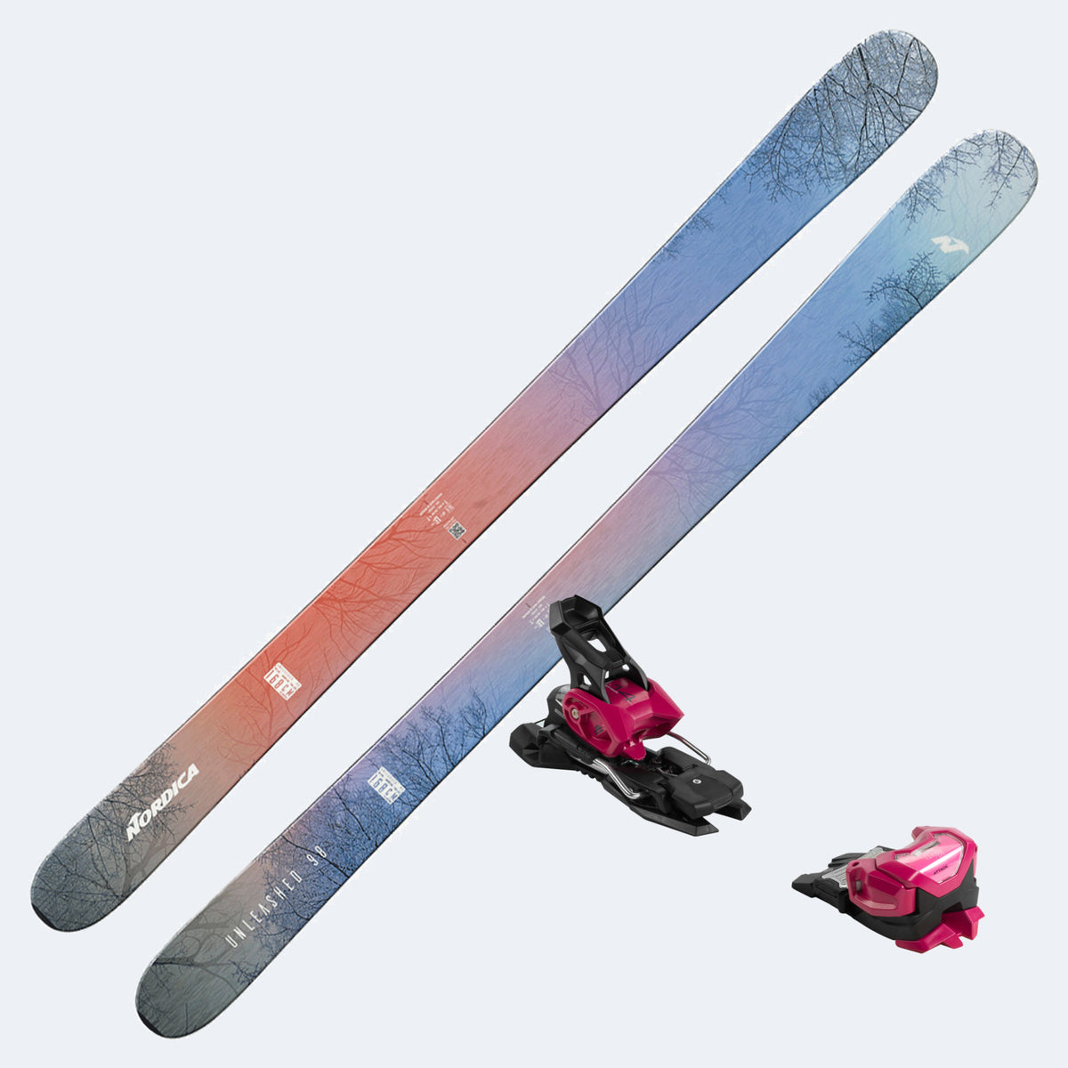 2024 Nordica Unleashed 98 Tree Ski with Tyrolia Attack 14 MN Bindings