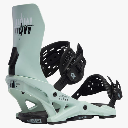2024 NOW Rebel Women's Snowboard Binding - Peppermint - M