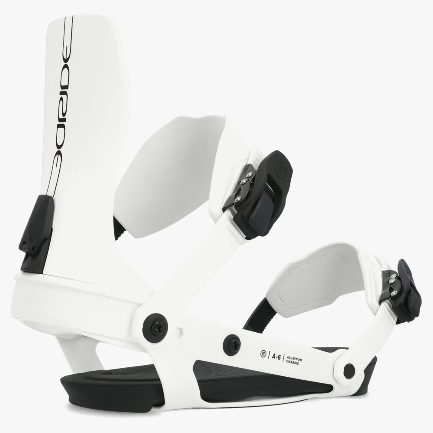 2024 Ride A-6 Snowboard Bindings - White - L