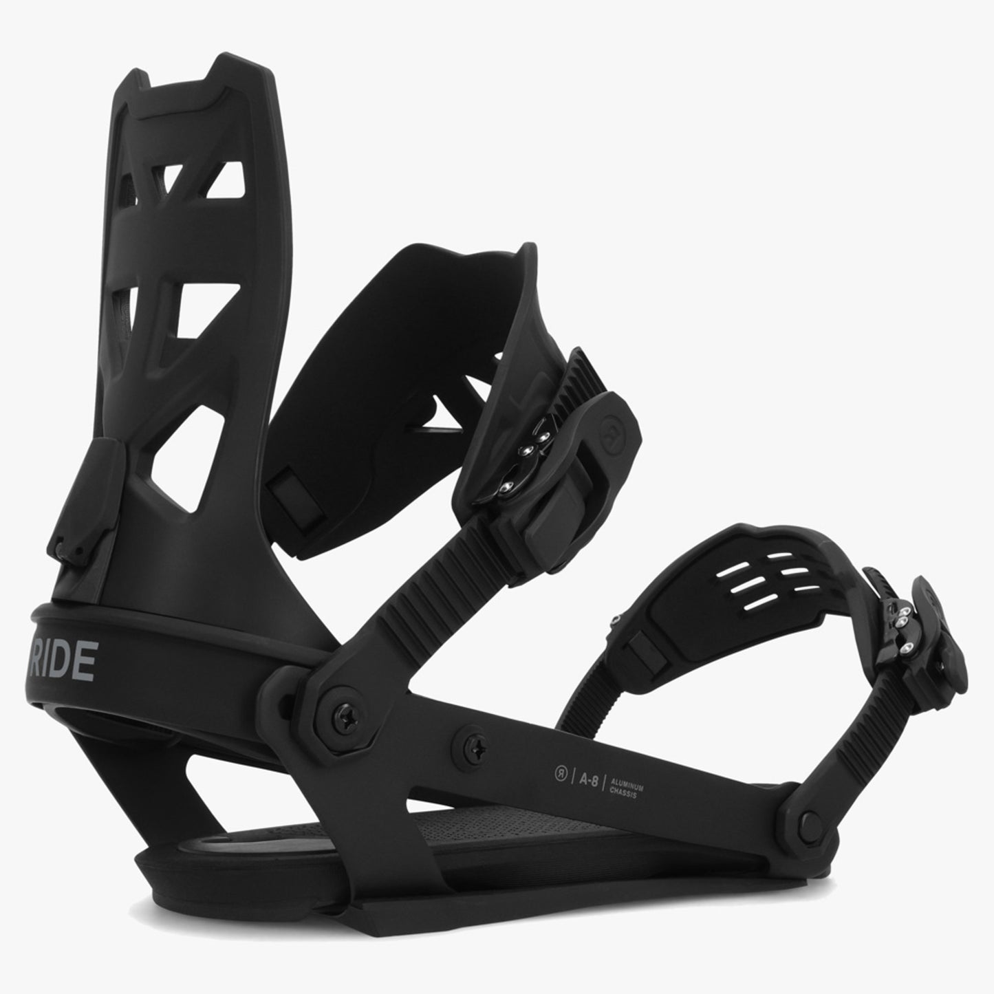 2024 Ride A-8 Snowboard Bindings - Black - L