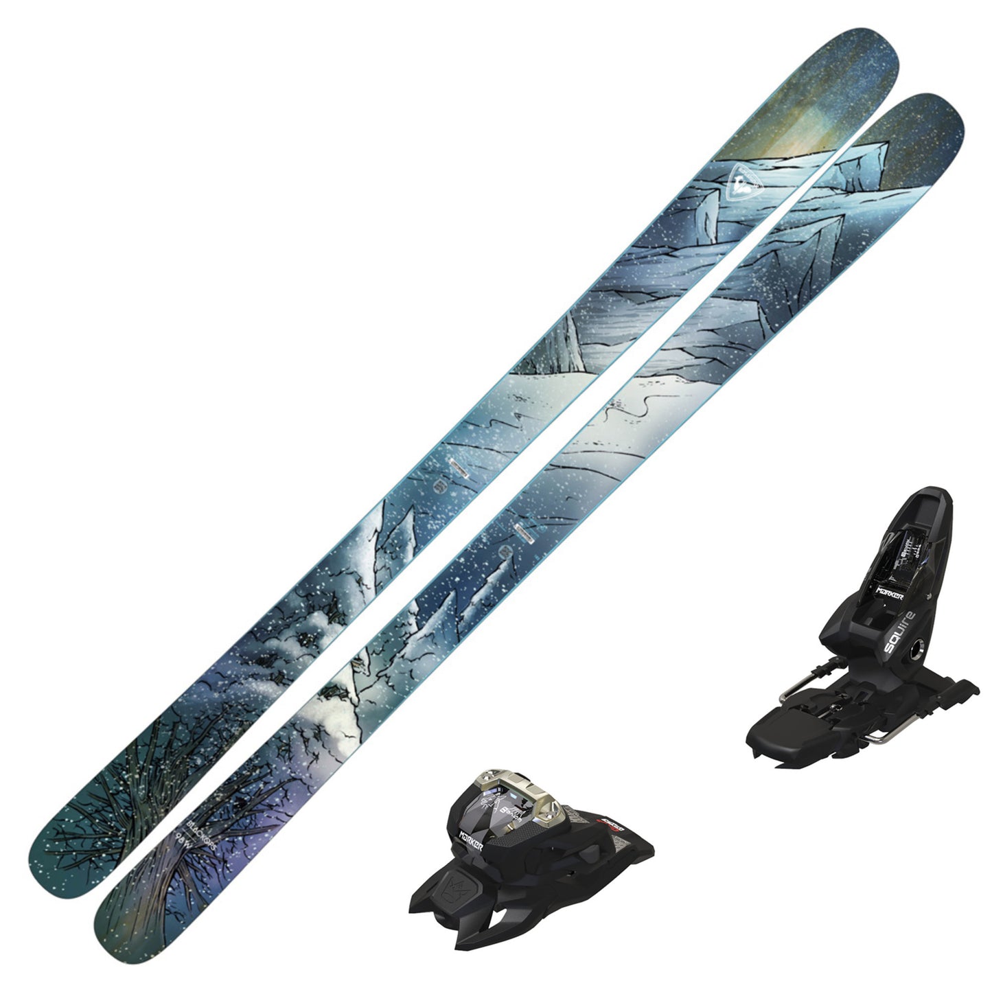 2024 Rossignol Blackops 98 Open Women's Skis with Marker Squire 11 Bindings