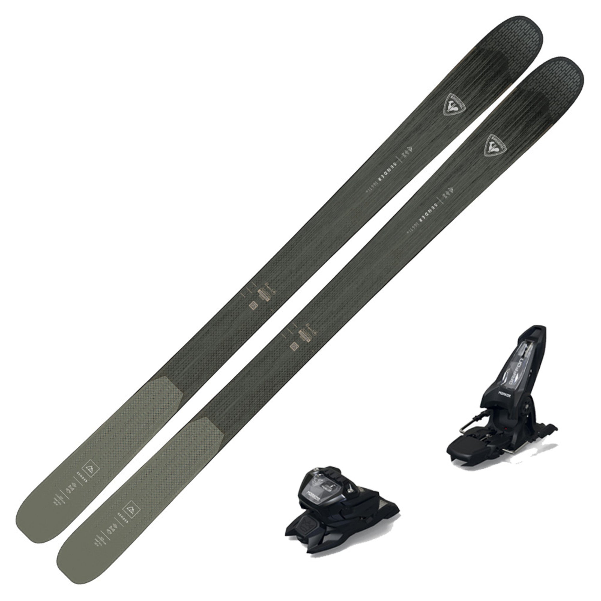 2024 Rossignol Sender 106 Ti Plus Skis W/ Marker Griffon 13 Sole ID Bi ...