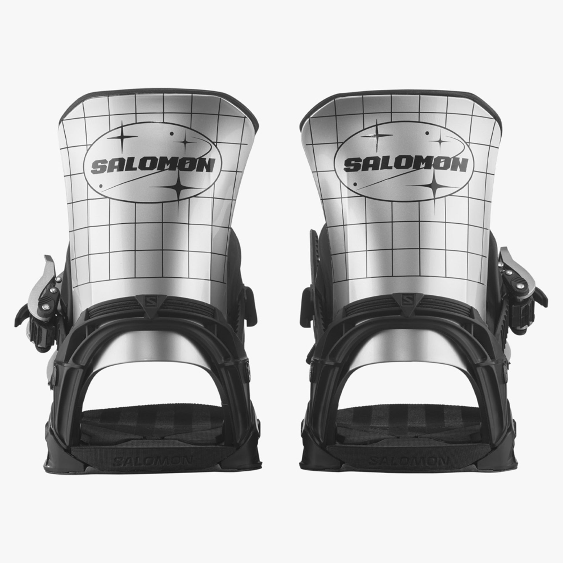 2024 Salomon District Pro Team Snowboard Bindings - CHROME - M