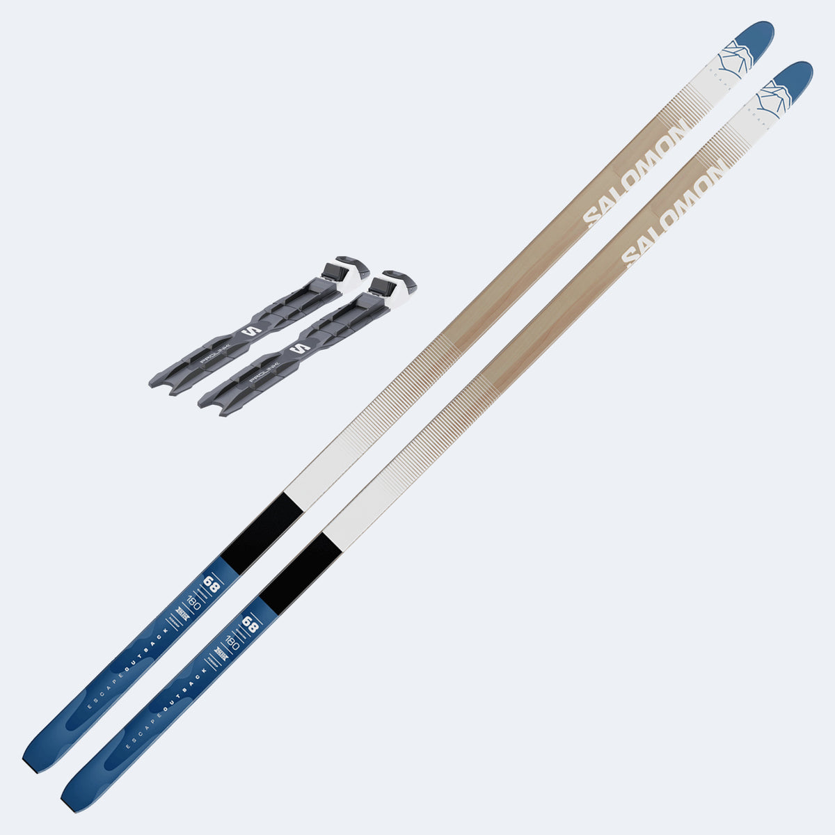 2024 Salomon Escape Outback 68 Positrack Skis with Salomon Escape Outpath Boots and Poles
